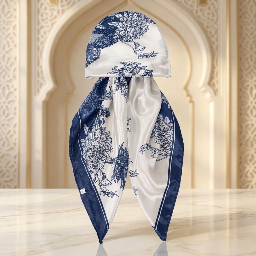 Accessoire à motifs floraux dans un décor oriental raffiné