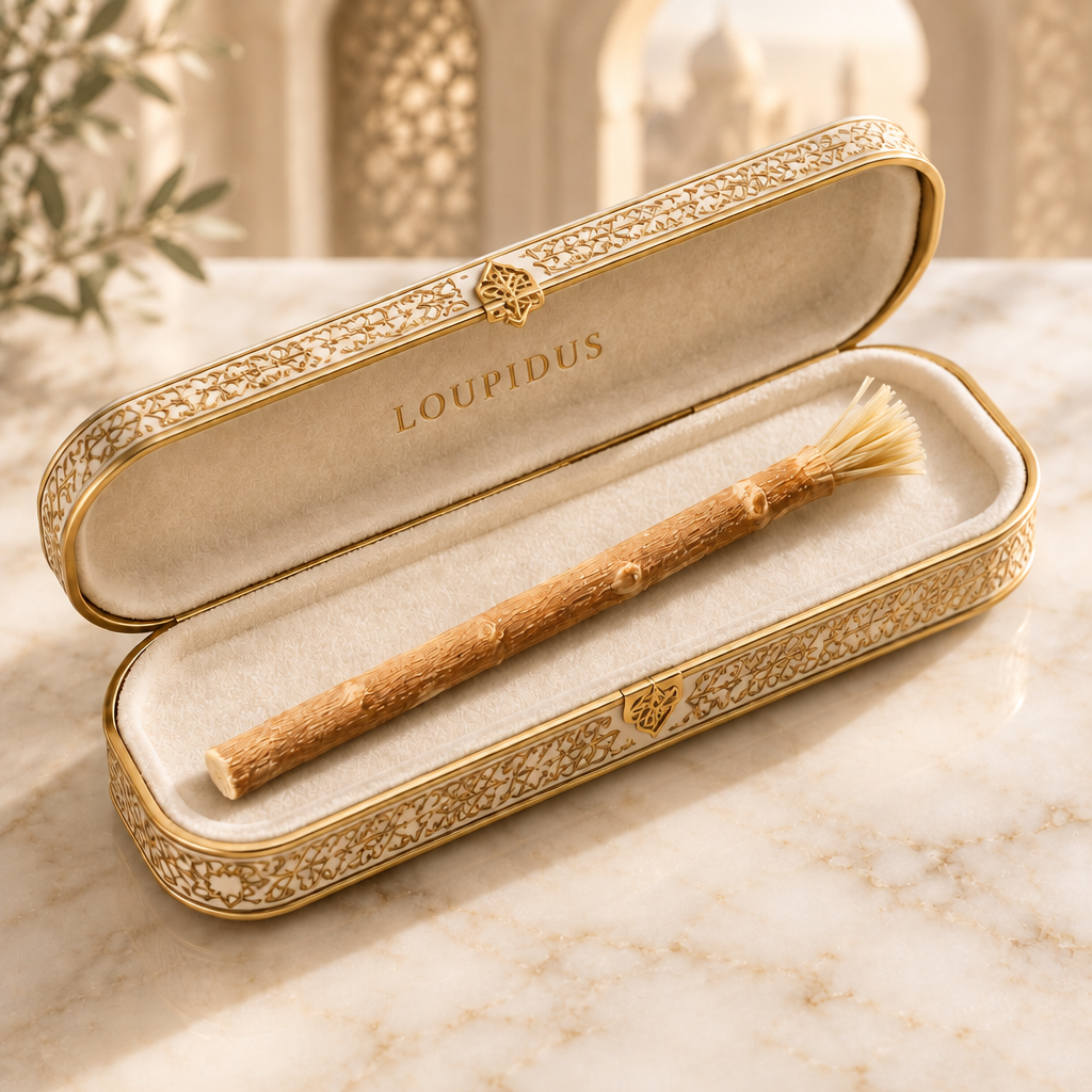 Siwak dans un écrin oriental avec la marque LOUPIDUS